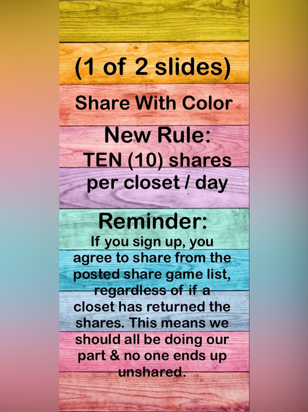 🌈Share With Color Rule Reminders - Picture 1 of 2